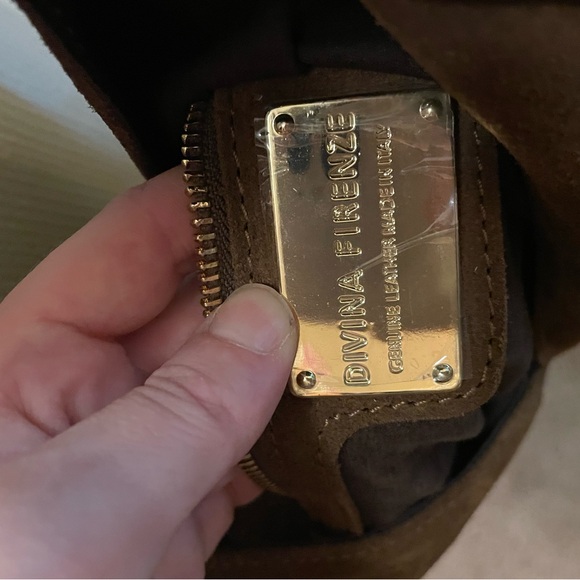 Divina Firenze Brown Suede Tote - Picture 5 of 5